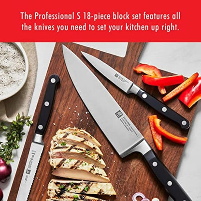 ZWILLING Professional S 8-Inch German Bread Knife, Black Handle, Ice-Hardened FRIODUR