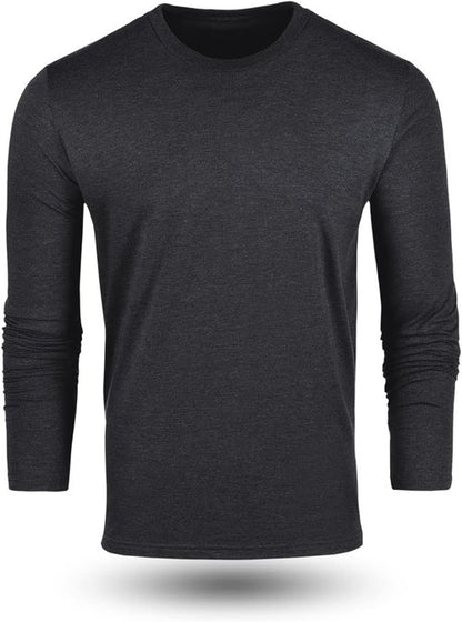 Fresh Clean Threads Men's Long Sleeve T-Shirt - Soft, Pre-Shrunk Cotton Blend | Classic Fit Tee