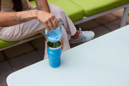 Stanley IceFlow 2.0 Tumbler - 20 oz Insulated Water Bottle with Flip Straw & Handle | BPA-Free | Black