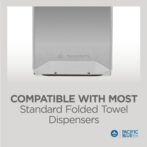 Pacific Blue Basic‚ C-Fold Paper Towels by GP PRO, White, 20603, 240 Towels per Pack, 10 Packs