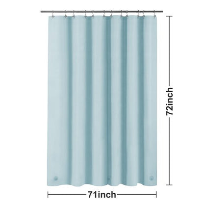 Light Blue Shower Curtain Liner - Premium PEVA Shower Liner for Bathroom, BPA & PVC Free, No Chemical Smell, Lightweight Standard Size Bath Curtain with 3 Magnets, Metal Grommets - Light Blue