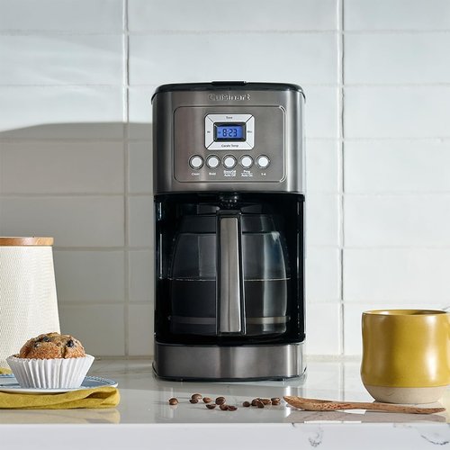 Cuisinart 14-Cup Coffee Maker - Programmable PerfecTemp with Brew Strength Control | Black Stainless Steel
