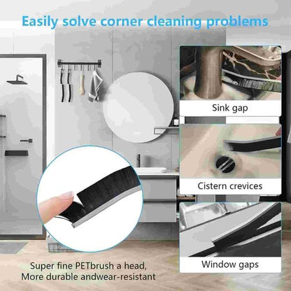 Crevice Cleaning Brushes Kit - Deep Clean Hard-to-Reach Areas | Disposable Toilet & Shower Nozzle Brushes