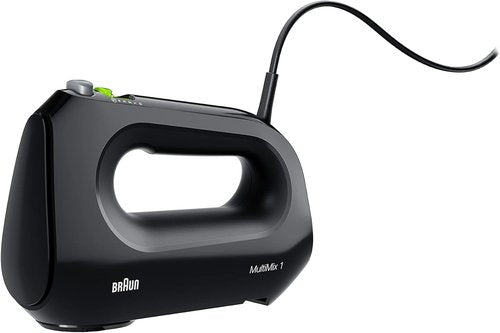 Braun HM1010BK Hand Mixer - Powerful MultiMix Design for Effortless Mixing | Sleek Black Finish