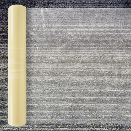 Self-Adhesive Carpet Protector Film 36x500ft Clear Surface Protection
