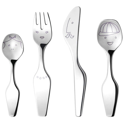 Georg Jensen Alfredo Children's 4-Piece Stainless Steel Flatware