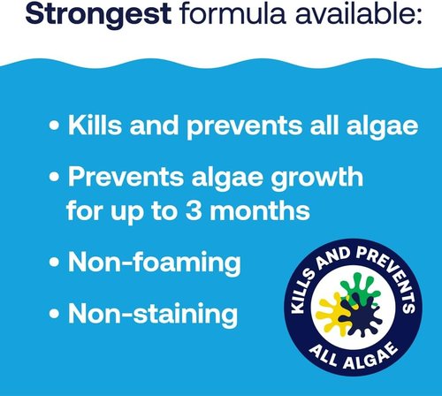 HTH 67244 Algae Guard Ultra - Fast-Acting Formula Eliminates Green, Black & Mustard Algae | 32oz