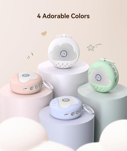 Dreamegg White Noise Machine - Portable Baby Sound Machine with 21 Soothing Sounds & Silicone Cover | Blue