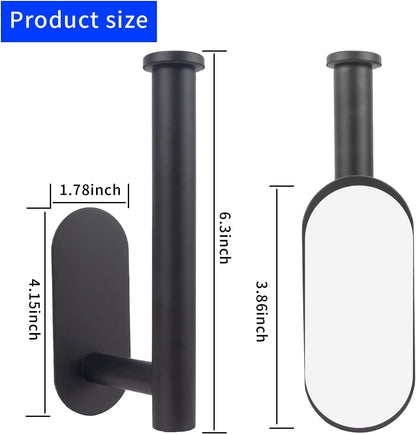 Skiennix Hat Racks - 2 Pack Stainless Steel Adhesive Hooks for Wall | Multi-Function Organizer in Black