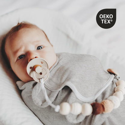 Organic Baby Swaddle Sleep Sacks - 2-Pack Adjustable Wraps for Newborns | 100% Cotton, Soft & Snug, 0-3 Months