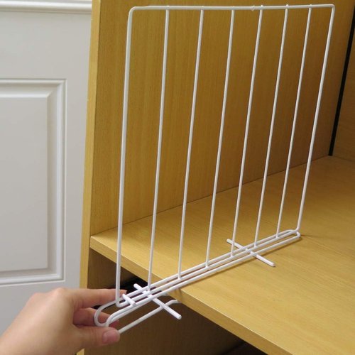 Evelots Shelf Dividers - 8 Pack Closet Organizers for Clothes & Pantry | 12 Inch Tall, Solid Steel Construction