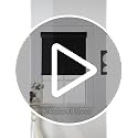 No Drill Blackout Dual Tensioners Roller Shades - Black, 58"W x 72"H, Variation of THIS listing