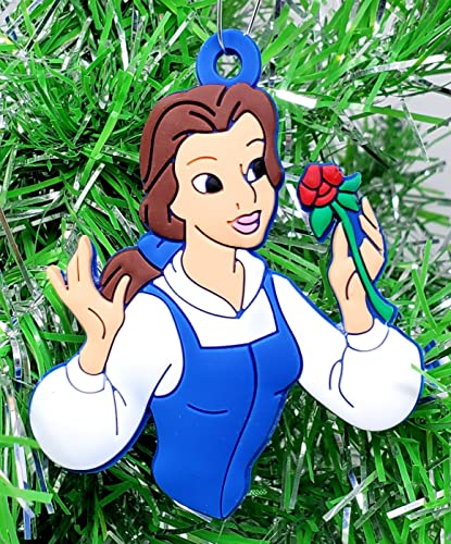 Beauty and The Beast Ornament Set with Princess Belle & Characters - Holiday Decor
