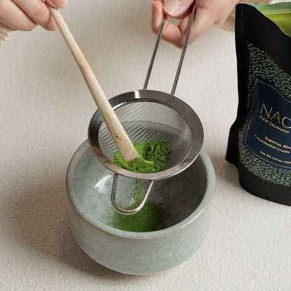 Naoki Matcha Stainless Steel Matcha Tea Sifter with Handle - Eliminate Clumps for Perfect Tea & Lattes