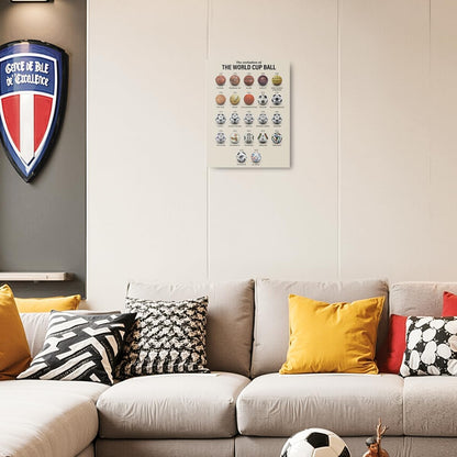 Soccer Gifts Canvas Wall Art - Framed Football Room Decor | 11.4x15 Inch Sports Paintings for Boys
