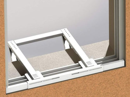 Jeacent Universal Window Air Conditioner Support Bracket No Drilling ,No Tools, Heavy-Duty Window AC Bracket Supports Up to 200lbs, Fits Single or Double Hung Windows