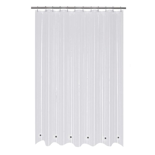 Mrs Awesome 66x72 Shower Curtain Liner with 6 Magnets Clear Thick PEVA Waterproof Plastic Shower Curtain 66 x 72 inches, Clear