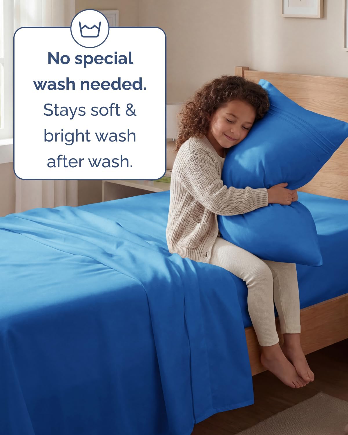 Royal Blue Twin Size 3-Piece Sheet Set | Comfy, Breathable, Cooling Bedding - Hotel Luxury for All