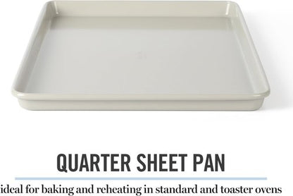 Martha Stewart Gallen Nonstick Carbon Steel Cookie Sheet - 13 x 9 Inch, Durable Bakeware for Easy Cleanup
