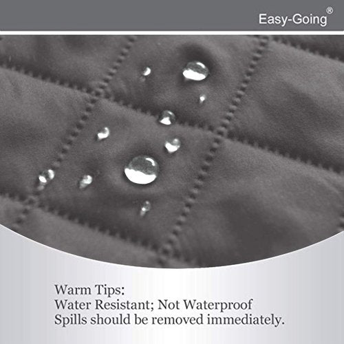 Easy-Going Chair Sofa Slipcover Reversible Sofa Cover Water Resistant Couch Cover Furniture Protector Cover with Elastic Straps for Pets Kids Children Dog Cat (Chair, Gray/Gray)