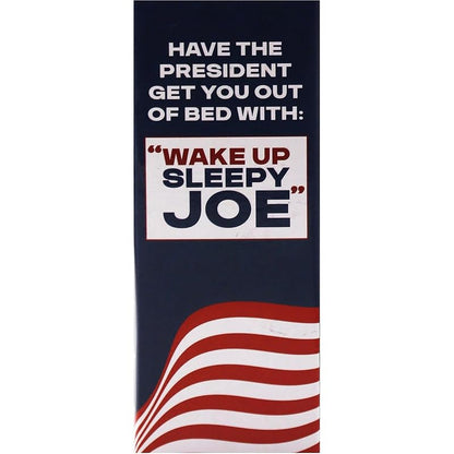 Wake Up Sleepy Joe Talking Alarm Clock - Red, 5-Inch Desk Clock