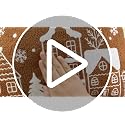 Christmas Gingerbread House Lumbar Pillow Cover - 14x36 Inches