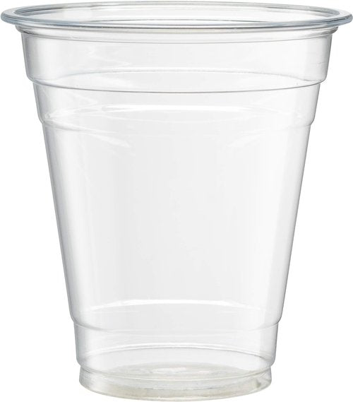 Crystal Clear PET Cups for Iced Coffee,Milkshake, Cold Drinks, Slush, Smoothy's, Slurpee, Ice cream, Dessert, Party's, Plastic Disposable Cups (50, 16 oz)