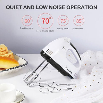 Electric Hand Mixer - 7 Speed 180W Handheld Whisk with 5 Stainless Steel Accessories | Turbo Boost & Eject Button