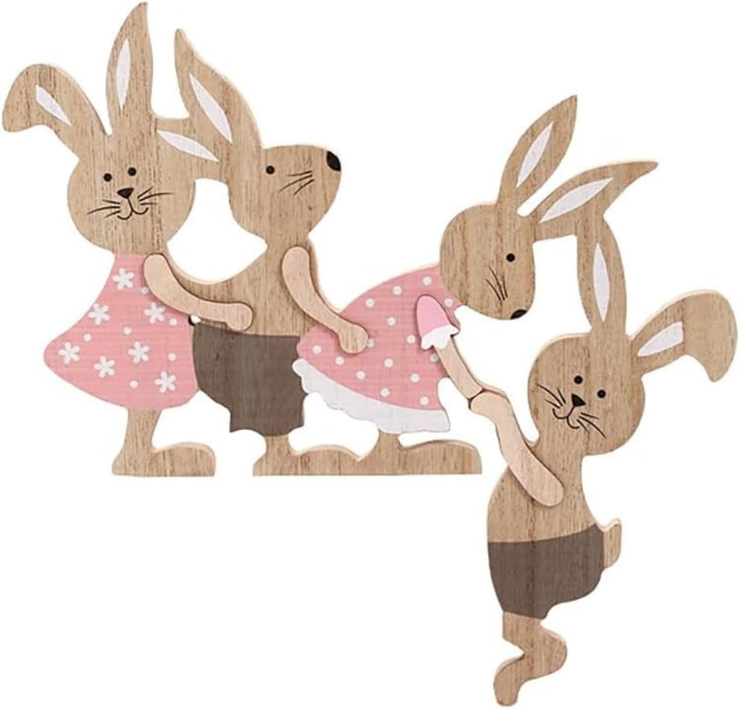 Party Wreath Rabbit Decoration - Charming Easter Rabbit Ornament for Home Decor | Perfect for Parties & Gatherings