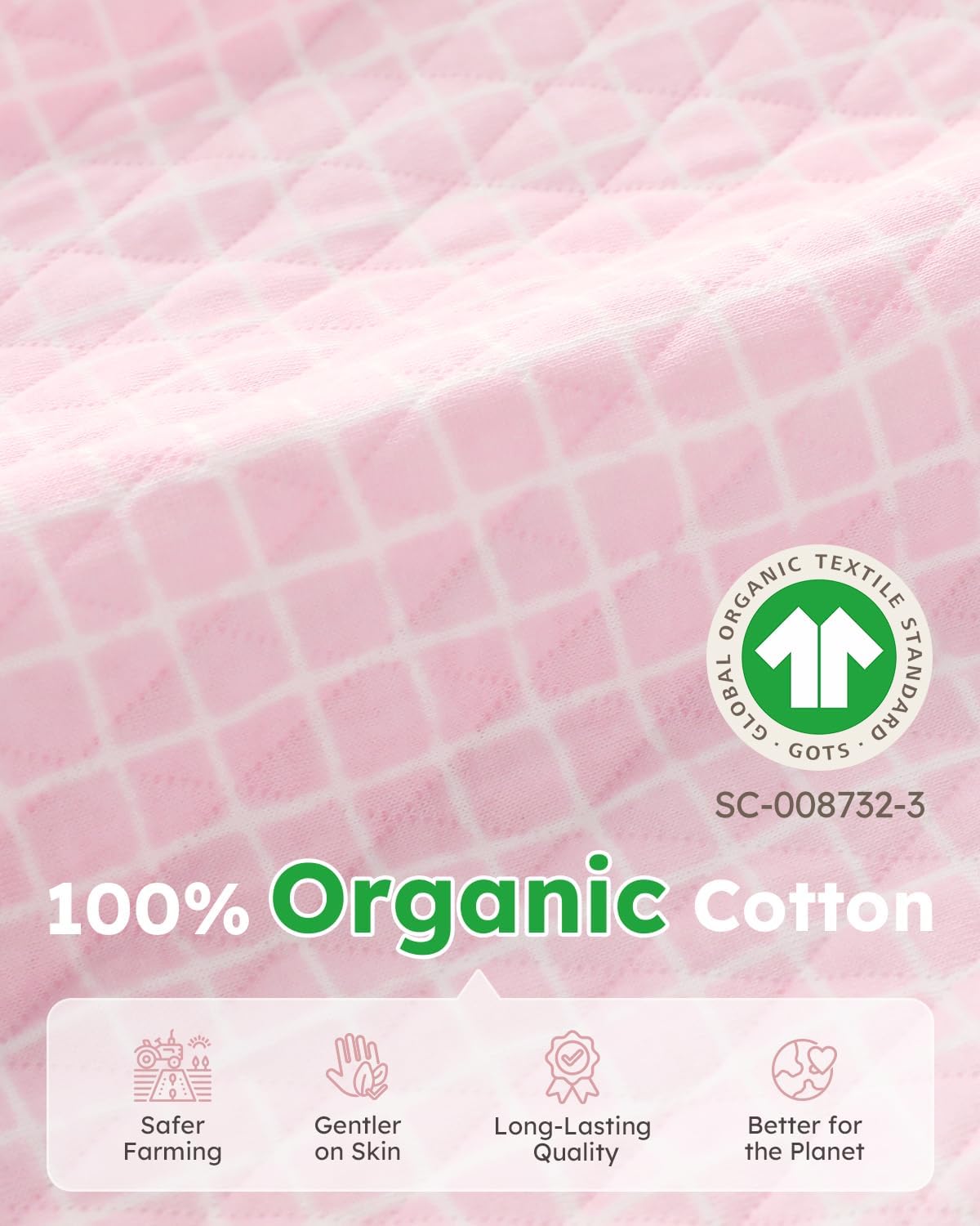 Yoofoss Organic Cotton Baby Pajamas - Warm Quilted Footed Sleepers for Newborns & Infants (0-9 Months)