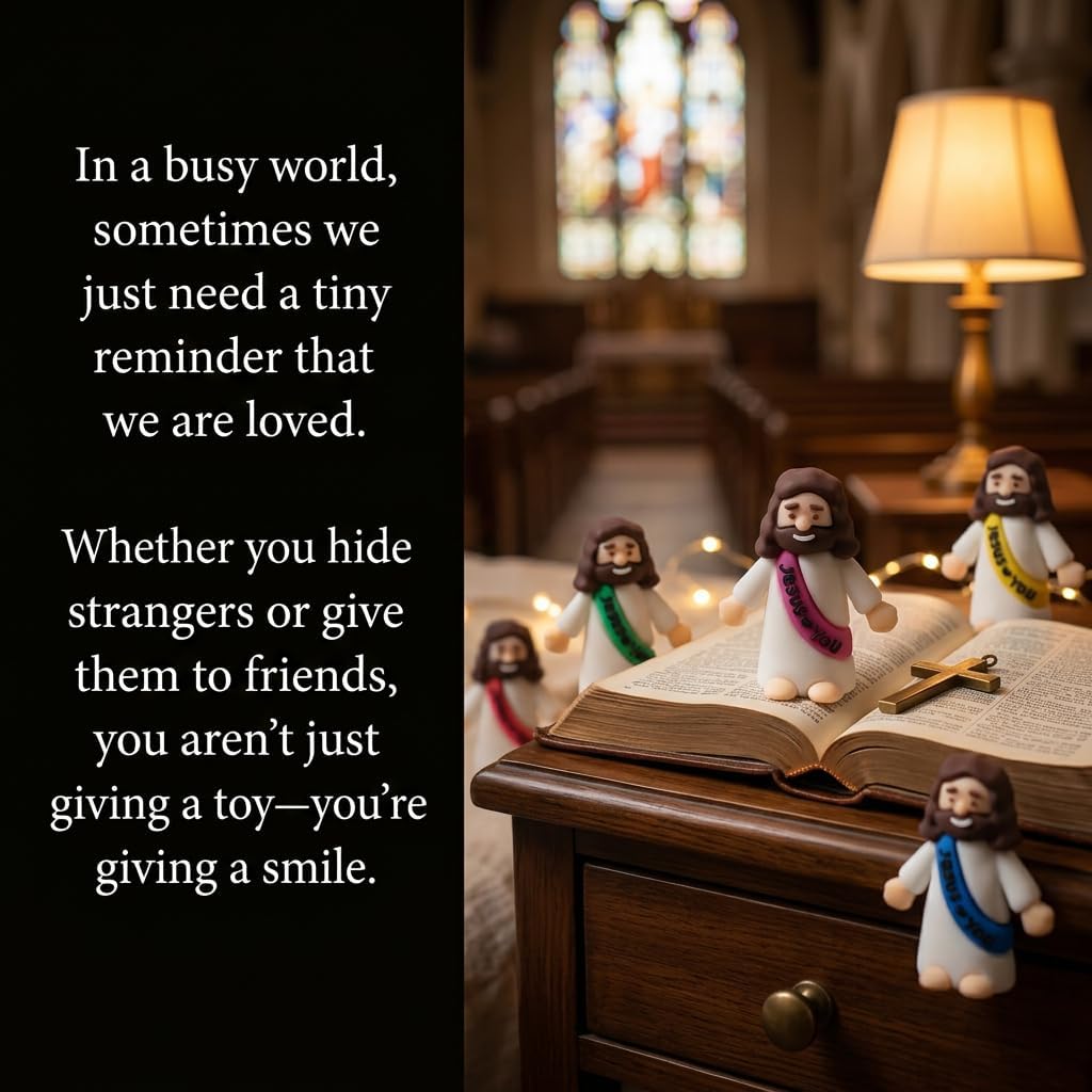 Mini Jesus Figurines by [Brand Name] - 100PCS Bulk Religious Gifts & Easter Egg Stuffers