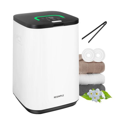RESIMPLE Upgraded Towel Warmer for Bathroom, 23L Large Hot Towel Warmers Bucket with LED Display, 3 Heating Modes, Up to 24 Hour Delay, Luxury Towel Heater for Oversize Bathrobes Blankets - Black