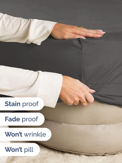 Extra Deep King Fitted Sheet - Hotel Luxury Single Fitted Sheet Only - Easily Fits 18 inch to 24 inch Mattress - Ultra Soft, Wrinkle & Fade Free w/Extra Deep Pockets - Breathable & Comfy - Charcoal