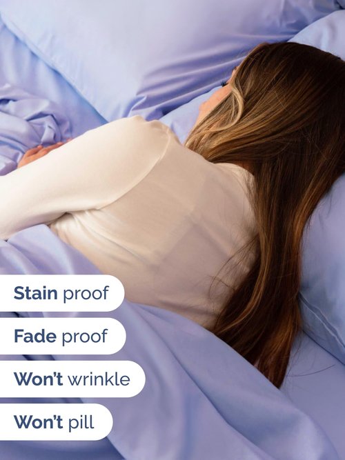 Extra Deep Cal King Sheet Set - 6 Piece Breathable and Cooling Sheets - Hotel Luxury Bedding for Women, Men, Kids & Teens - Easy & Secure Fit - Soft and Wrinkle Free - Extra Deep Pockets - Lavender