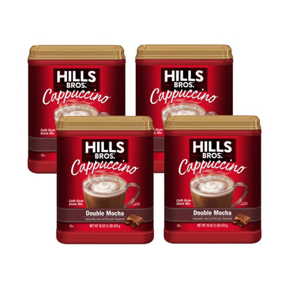 Hills Bros. Flavor Coffee (Double Mocha, 16 Ounce (Pack of 4)