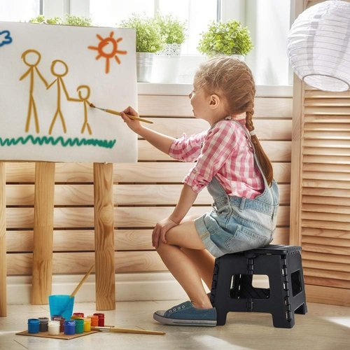 ACSTEP Folding Step Stool - Sturdy 9-Inch Collapsible Design | Non-Slip, Lightweight for Kids & Adults, 300 lbs Capacity