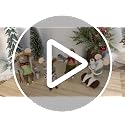 Christmas Felt Mouse Ornaments Set of 4 - Holiday Wool Decorations for Tree Wreath Gift