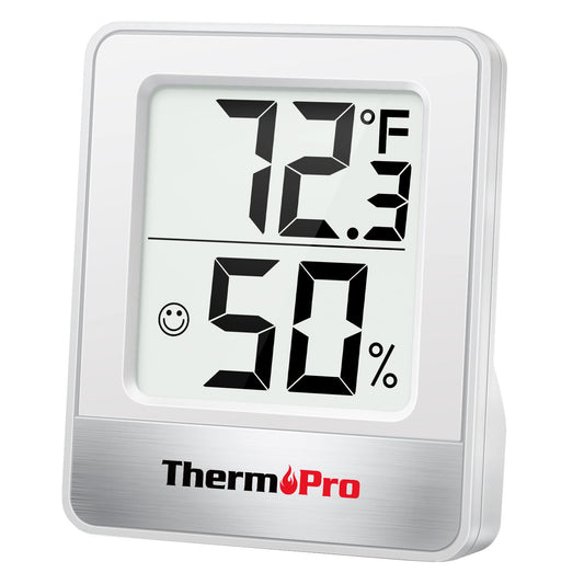 ThermoPro TP49 Digital Hygrometer Indoor Thermometer Humidity Meter Room Thermometer with Temperature and Humidity Monitor Mini Hygrometer Outdoor