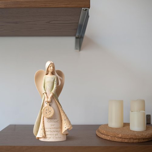 Elegant Retirement Angel Figurine Set by [Brand Name] - 6.5" Perfect Gift for Coworkers, Teachers, Nurses & Friends | Ideal Retirement Party Decorations