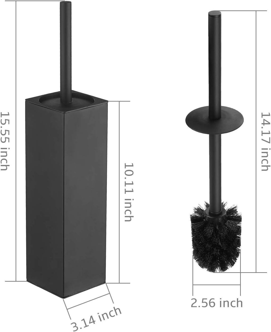 Regine Switzerland Stainless Steel Toilet Bowl Brush - Sleek Holder for Bathroom Organization