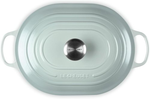 Le Creuset Enameled Cast Iron Oval Casserole - 3.75 Qt. | Durable Lid & Elegant Sea Salt Color