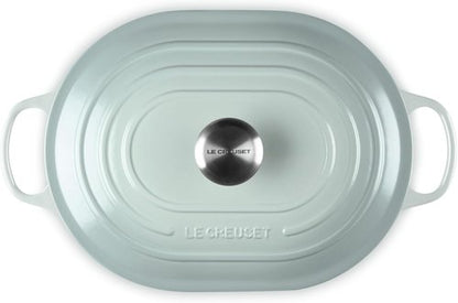 Le Creuset Enameled Cast Iron Oval Casserole - 3.75 Qt. | Durable Lid & Elegant Sea Salt Color