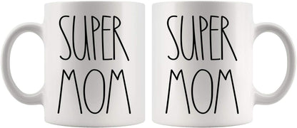 Skiennix Super Mom Coffee Mug | Perfect Gift for Mother's Day & Birthdays - 11oz Ceramic Cup