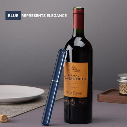Corkscrew Wine Opener with Foil Cutter Air Pump Wine Bottle Opener Easy-Open Portable Handheld Travel Wine Cork Screw Remover for Wine Lovers