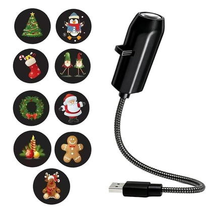 Indoor Christmas Projector Light - Plug & Play HD Holiday Projection