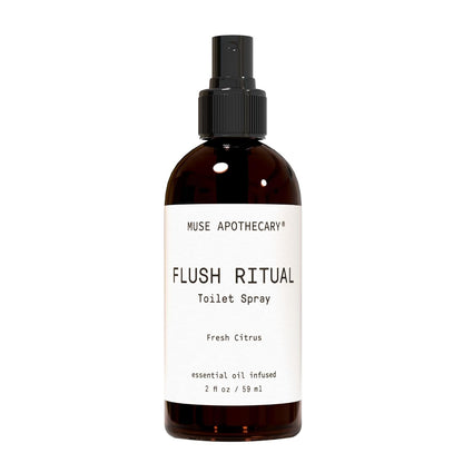 Muse Apothecary Flush Ritual - Refreshing Toilet Spray with Natural Essential Oils | 2 oz Citrus Scent