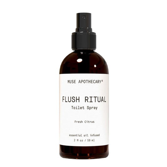 Muse Apothecary Flush Ritual - Refreshing Toilet Spray with Natural Essential Oils | 2 oz Citrus Scent