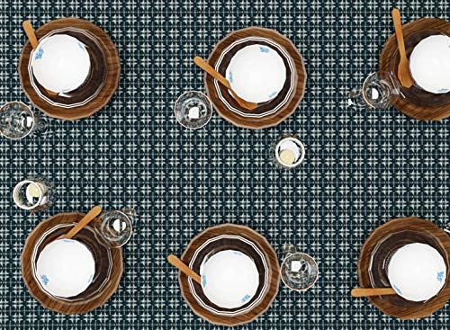 Navy Deep Woven Cotton Table Cloth 60x84 Inches - Formal & Casual Dining