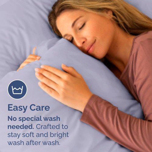 Body Pillowcases Set of 4-20x54 Long Body Pillow Case - Soft Body Pillow Cover for Sleeping & Side Sleepers - Comfy Breathable & Fade Free - Machine Washable w/Envelope Enclosure - (Light Lavender)