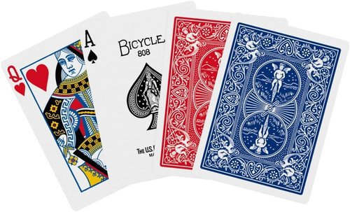 Back Bicycle Playing Cards - Standard Poker Size Deck | Classic Red & Blue 2-Pack for Family Game Night